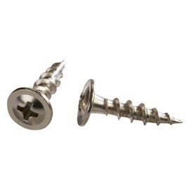 Rok Hardware #8 x 3/4" Deep Coarse Thread Phillips Modified Truss Head Nickel Screws Wood MDF ROKS8X34MTPCN (100, Nickel)
