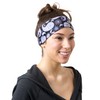 RiptGear Stretch Sport Headband for Women (Purple Paisley) — Made