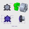 DC 6V DIY Dosing Pump Mini Peristaltic Dosing Head Self-Priming