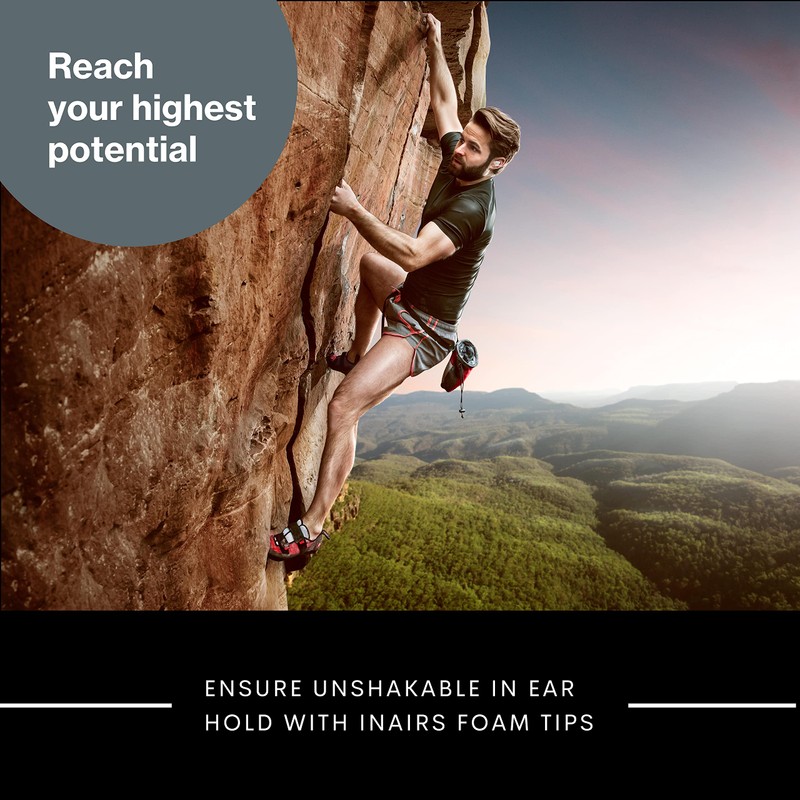 INAIRS AIR0 (M) - 5 Paar Kopfhörer Aufsätze - Felsenfester