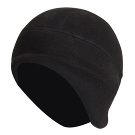 IZUS Winter Helmet Liner Skull Cap Ear Warmer Thermal Hat for Men Women Cycling Beanie Cap Winter Cold Weather Outdoor Sport Black