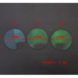 Cuoyuqie 1 pcs 4X 6X 8X Archery Sight Lens Compound Bow 1 Pin Scope Magnifier Lens Shooting (X6 1pcs)