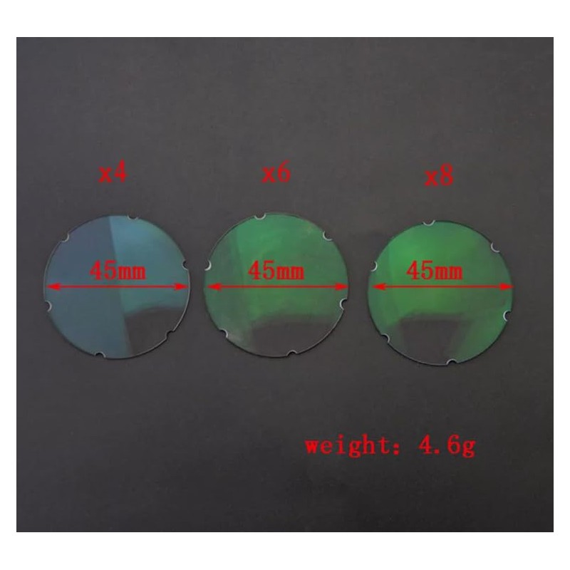 Cuoyuqie 1 pcs 4X 6X 8X Archery Sight Lens Compound