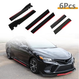 KEEPDSGN 78-3/4" Side Skirt Extension - 200CM Universal for Car Wide Body Kit Spoiler Side Skirt Splitter Gloss Black Compatible with Honda Civic VW Golf MK5 MK7