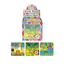  Henbrandt 1x Children’s Mini Jungle Animal Jigsaw Puzzle 25-Piece Mini Jigsaw for Kids Toys Party Bag Fillers Lucky Dip Class Gifts Home School Rewards