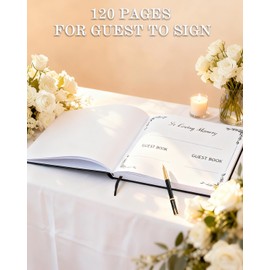 Toind Funeral Guest Book, Celebration of Life Guest Book, 9" x 7" Guest Book for Memorial Service, Guest Sign in Book with Keepsake Pocket, Premium Paper Wrinting for Timeless