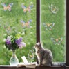 UVKDEENK 2 Pack Butterfly Anti-Collision Window Clings, Static Window Decal