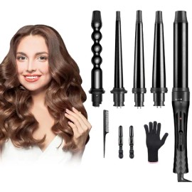 Rizadora Cabello 5 En 1 Intercambiable Cerámica Profesional