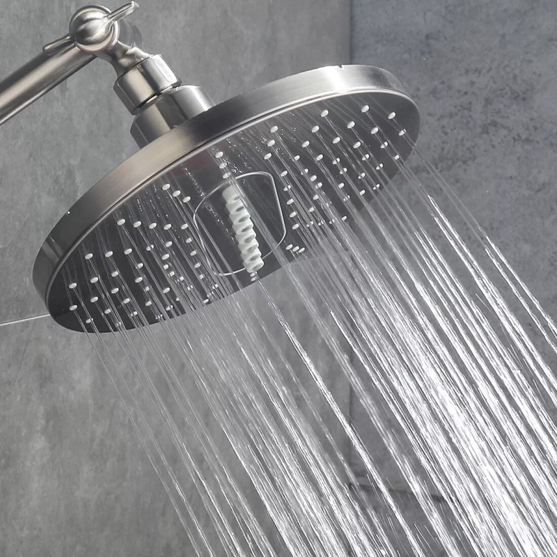 BRIGHT SHOWERS New 2 Spray Settings Fixed 6.3'' Rain Showerhead
