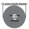NUFLUSH Silicone Seal for Toilet Flapper 67mm OD X 17mm