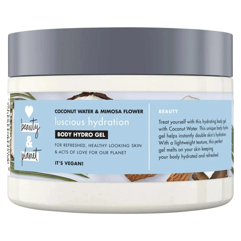 Hidratante corporal hidrogel agua de coco y flor de mimosa