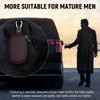 Yourkar Car Key Case, Genuine Leather Auto Fob Storage Bag,