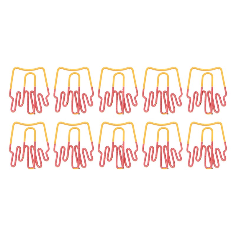 100Pcs Paper Clips Cute French Fries Shape Electroplating Process Lightweight