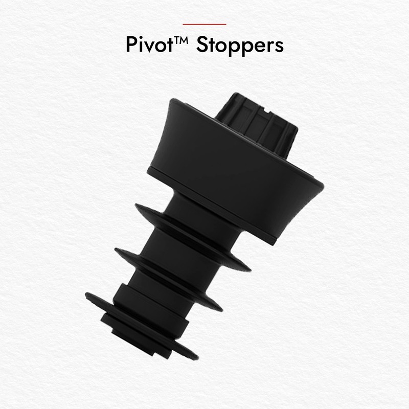 Coravin Pivot Stoppers 6 Pack, Black