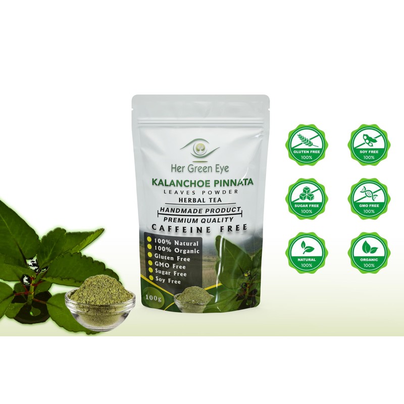 100g Kalanchoe Pinnata Leaves Powder - 100% Pure, Organic Dried