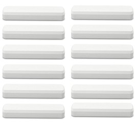 Lacechili Repeated Use Diatom Drying Rod,Non-toxic Diatomaceous Earth Desiccant Keep Dry Stick Damp Moisture Absorber Dehumidifier,For Room Kitchen Clothes Food Storage (12PCS), White