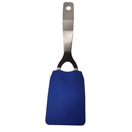 10" Stainless Steel Handle Flexible Nylon Head Turner Spatula (3 Pack, Blue)