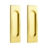 MOROBOR Self-Stick Rectangular Sliding Door Pulls, 2pcs Aluminum Alloy Flush