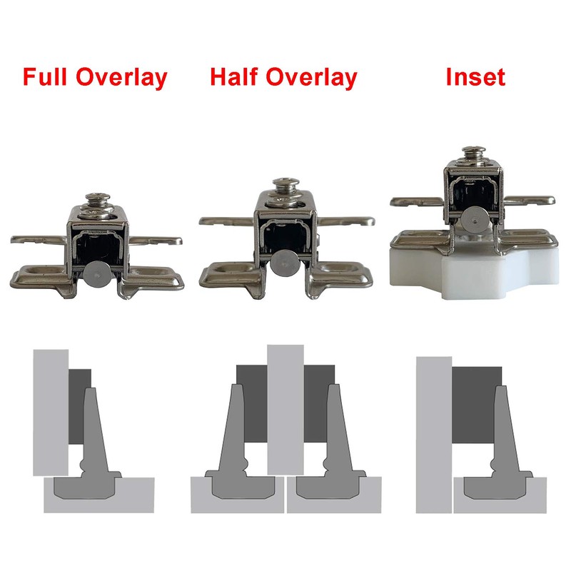 LIKERAINY 95Deg Full Overlay Face Frame Hinge 35mm with Hydraulic