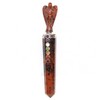 Jet International Mahogany Obsidian Angel Chakra Wand Stick Approx. 6.5