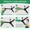 Hlimior 4 PCS Ceiling Fan Duster Kits,100% microfibre fan blade