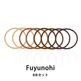 Fuyunohi Hair Rubber Set of 8, Hair Clips, Thin, Non-marking Hair Elastic, Adult, Stylish, Stretchable, Colorful, Women's Men's, Fashion Accessory