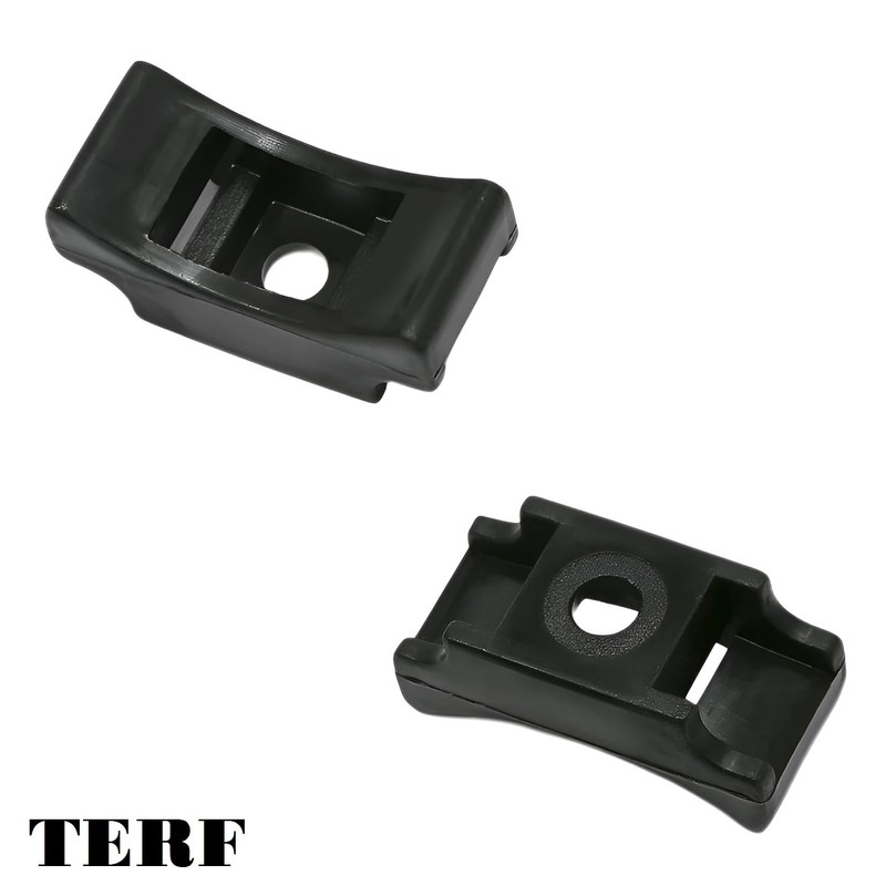TERF® 20 Pcs Black Screw Mount Cable Tie Bases -