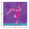 Creative Converting Gymnastics Party Beverage Napkins, 16 ct, Multi-color, 5"