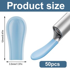 KEMUZ 100 Stück Premium Ohrreiniger Spitzen Set, Hochwertige Silikon Ersatzteile Für Ohrenschmalz Entferner, Kompatibel Mit 3.5Mm Ohrreinigungswerkzeugen, Sanfte Und Hygienische Ohrpflege Für Familie