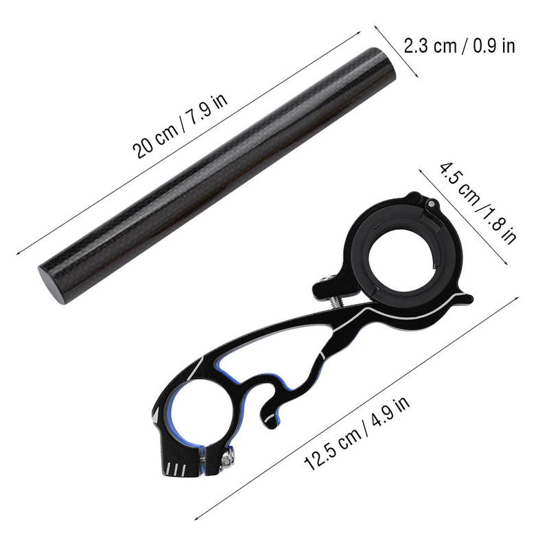Bike Cycling Handlebar Extender Extension Holder Mount for GPS Lamp/Units/Headlights