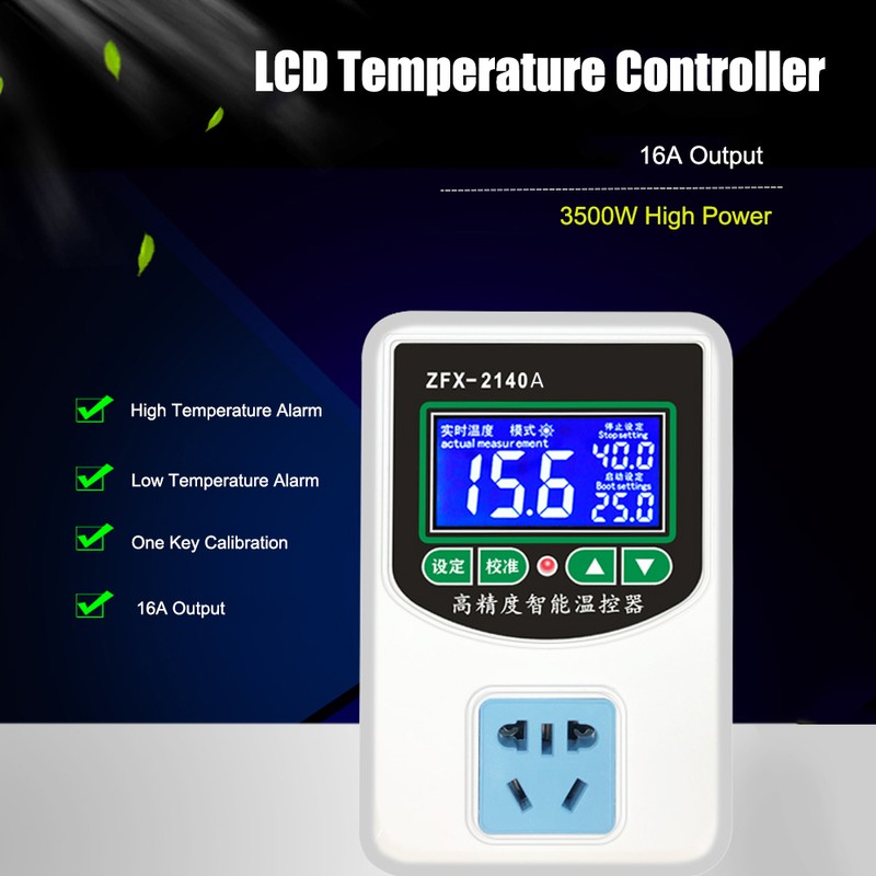 ZFX-2140A Digital Temperature Controller Intelligent High Accuracy Heating Cooling NTC