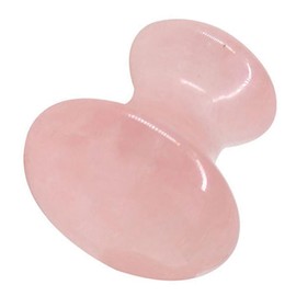 Baluue Facial Massage Tool Rose Quartz Gua Sha for Wrinkle Removal Portable Spa Tool for Skin Brightening