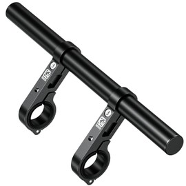 BRCOVAN Aluminium Alloy Handlebar Extension with 300 mm Long Crossbar, Handlebar Extension with Double Clamp Base for 22/25.4/28.6/32 mm Diameter Handlebar, for Bicycle, Motorcycle, Scooter, ATV