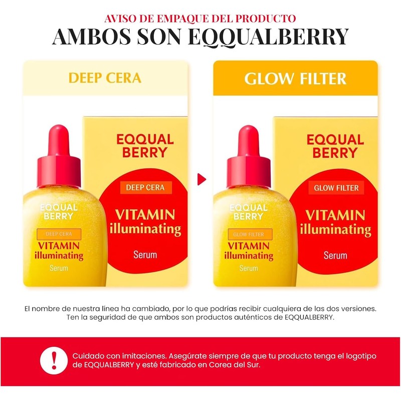EQQUALBERRY Suero Facial Niacinamida 4% y Vitamina C 30 ml