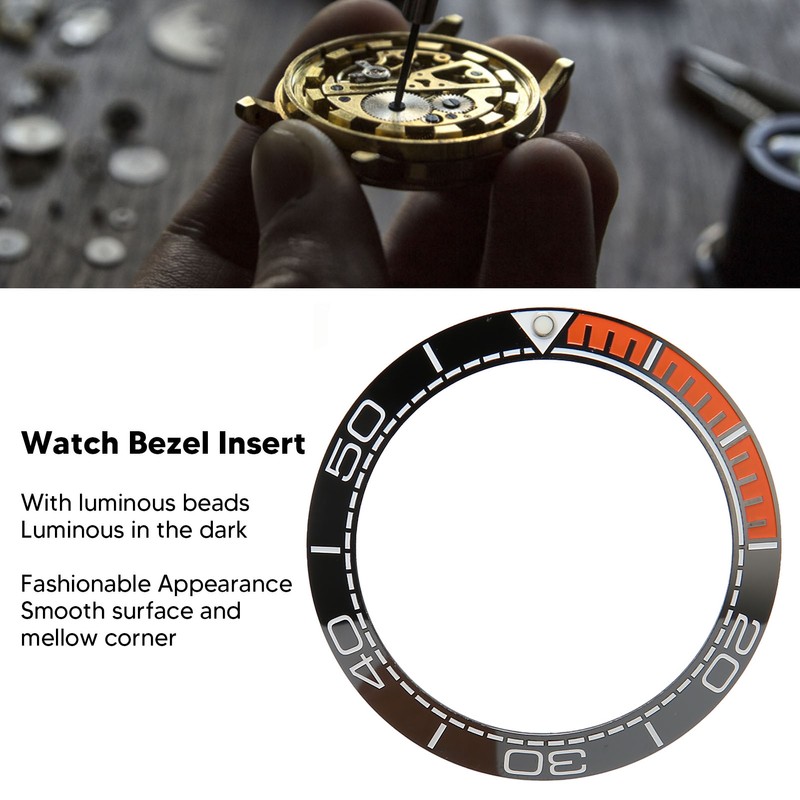Watch Bezel Insert 41.5mm Ceramic Watch Bezel Ring Repair Replacement