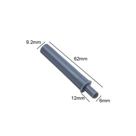 6 Pieces Damper Buffers Push to Open System Soft Quiet Close Closer for Cabinet Door Drawer(Grey)