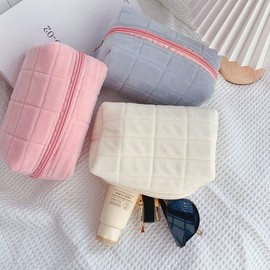 JIHUOO Plush Pencil Case School Pencil Case Pencil Case Cosmetic Bag for Girls White