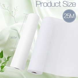 Yuraigm Non-Woven Table Runner, White, 30 cm x 25 m Table Runner, Modern Decorative Table Runner, White Table Runner, Paper Roll, Outdoor Table Decoration, Party Decoration for Birthday Decoration