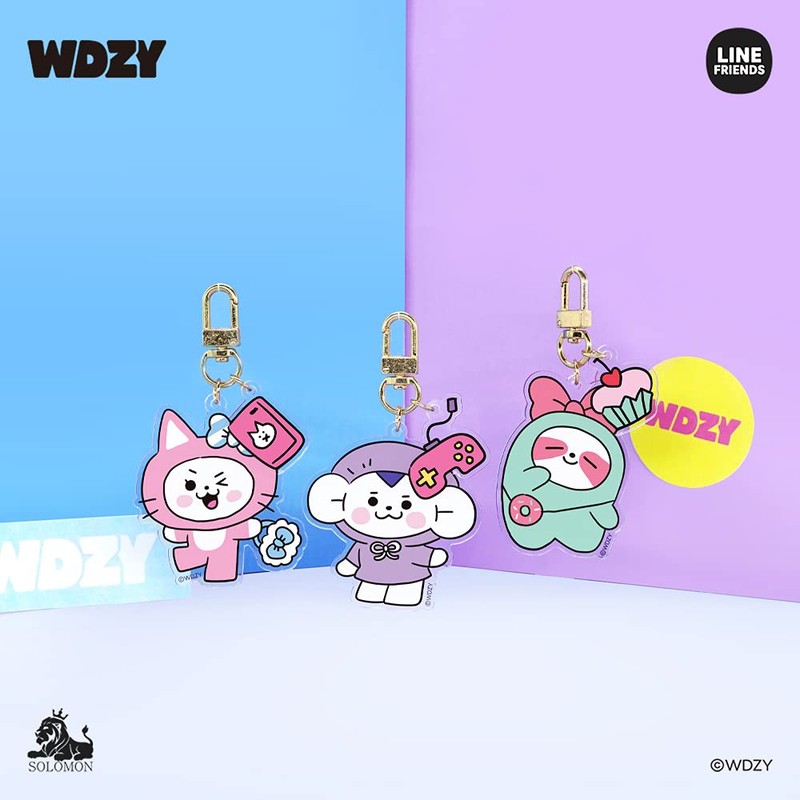 Solomon Shoji WDZY Acrylic Key Ring ACRYLIC KEYRING TUK WDZY-WAK-TK
