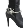Women Western Fashion Jewelry Boot Bracelet Silver Metal Chain Shoe