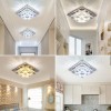 Dimmable Crystal Led Ceiling Light 2 Layers CE Certificate Modern