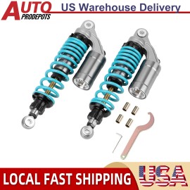 VEHITO Pair of 12.5'' 320mm&Rear Air Shock Absorber Suspension ATV Motorcycle Universal