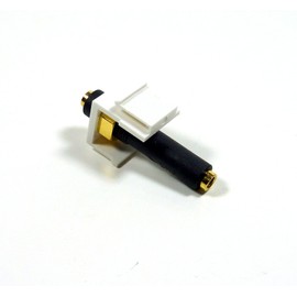 3.5mm Keystone Snap-In Stereo Jack White Female In-line Modular Coupler For Wall Plate; 45-774