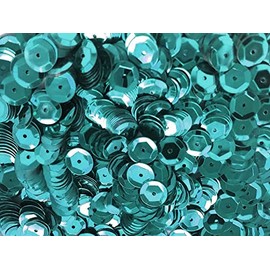 Sequins 6mm 1000/Pkg (Aqua Green)