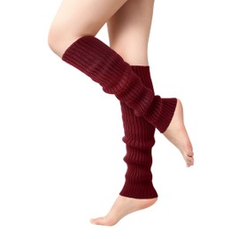 Pleneal Leg Warmers for Women - Leg Warmers 80s Ribbed Knitted Long Socks for Yoga Party Sports Fashion Accessories