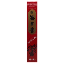 Trimontium NK98181-1 Nippon Kodo Morning Star Japanese Incense Sticks, Pack of 50, Sandalwood/Sandalwood