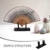 Alipis 2pcs Bamboo Folding Fan Stands - Elegant Japanese and