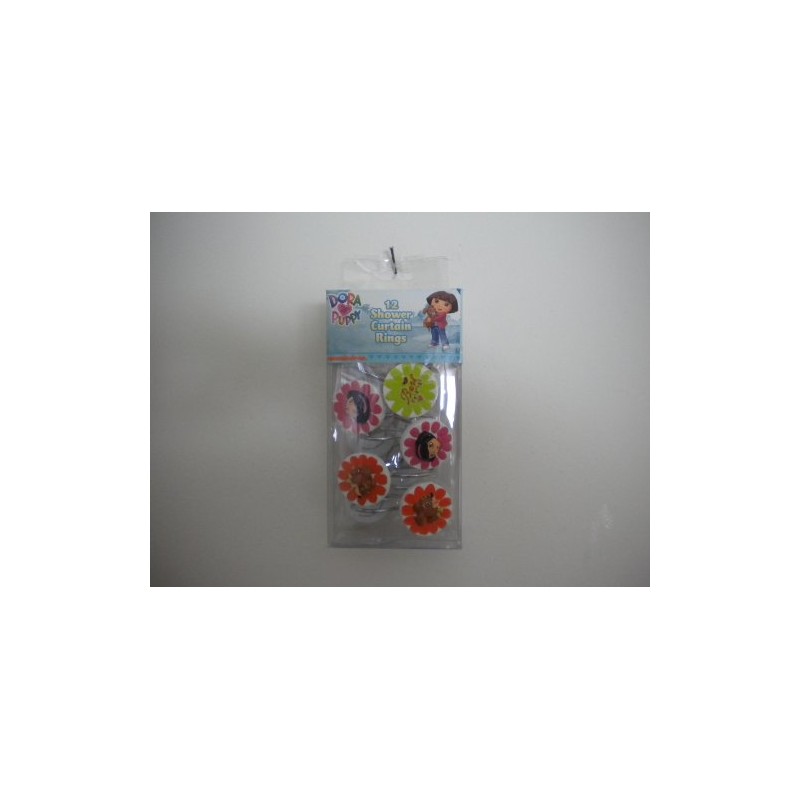 Nickelodeon Dora Puppy Shower Curtain Rings