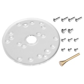 Universal Router Base Plate Compatible with Porter Cable, Bosch, Makita, Ryobi, Woodworking Router Accessories Auxiliary Tool with Centering Pin Screws