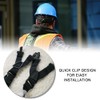 2 Pcs Hard Hats with Chin Strap - Compatible with